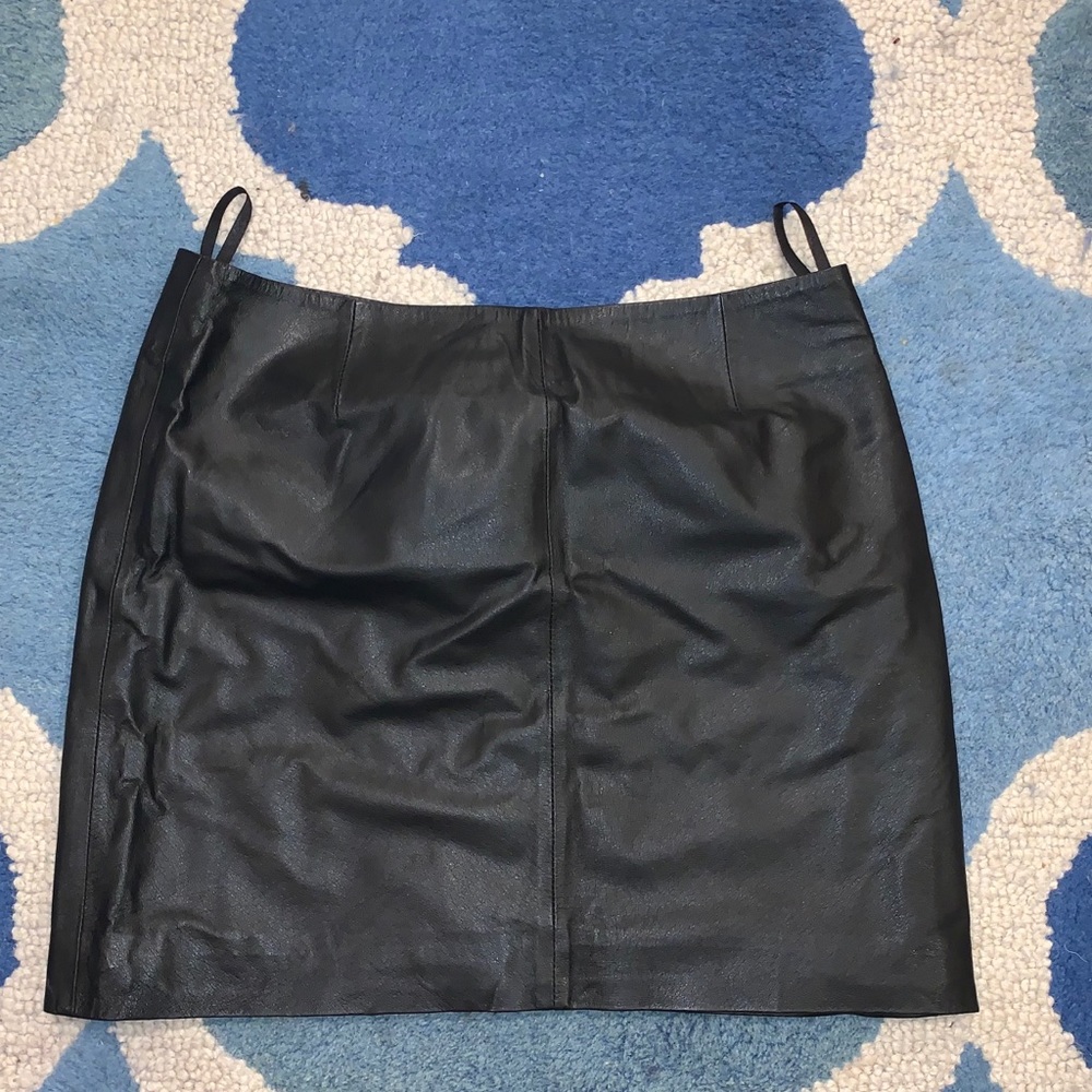 BB Dakota Black Vegan Leather Mini Skirt